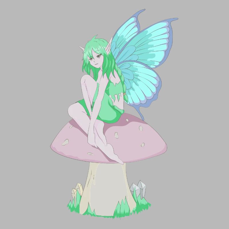 Fairycore Esthétique Anime Elf Fee Grunge Faecore