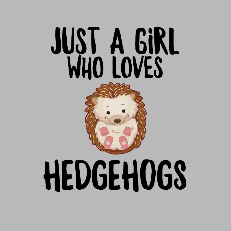 Nur ein Mädchen, das Igel liebt