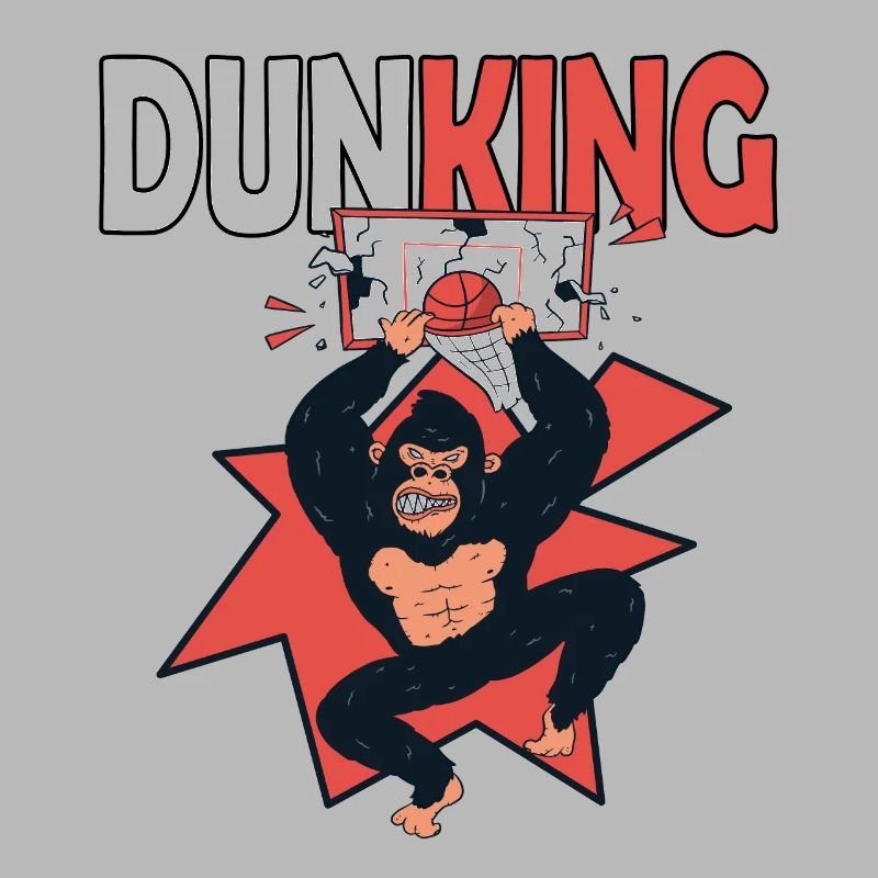 Basket-ball Dunking Gorilla Monkey Basket