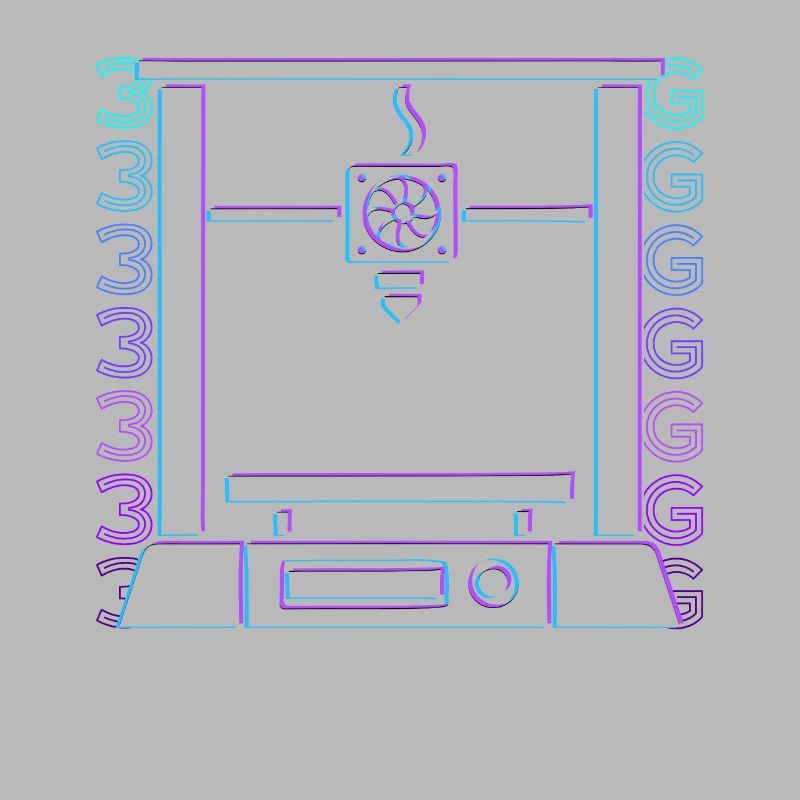 3D Printing 3D Printer Retro Gift