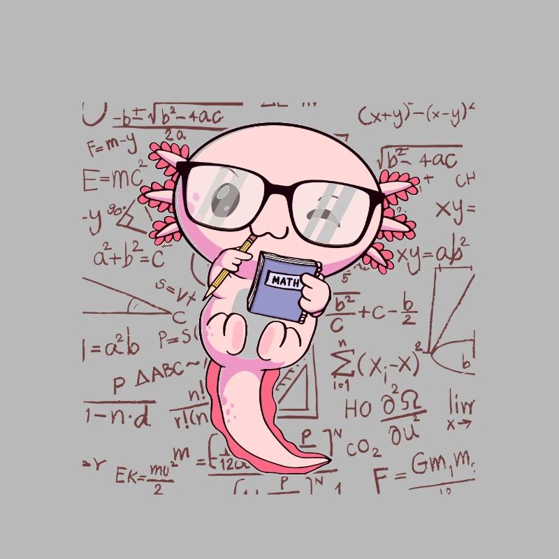 Drôle Math Axolotl Math Cadeau