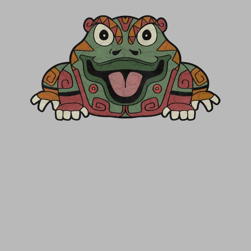 Grenouille aztèque Maya Inca Toltèques
