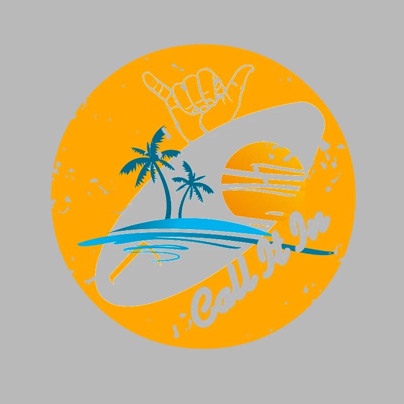 Appelez-le dans les conceptions de vacances de surf vintage