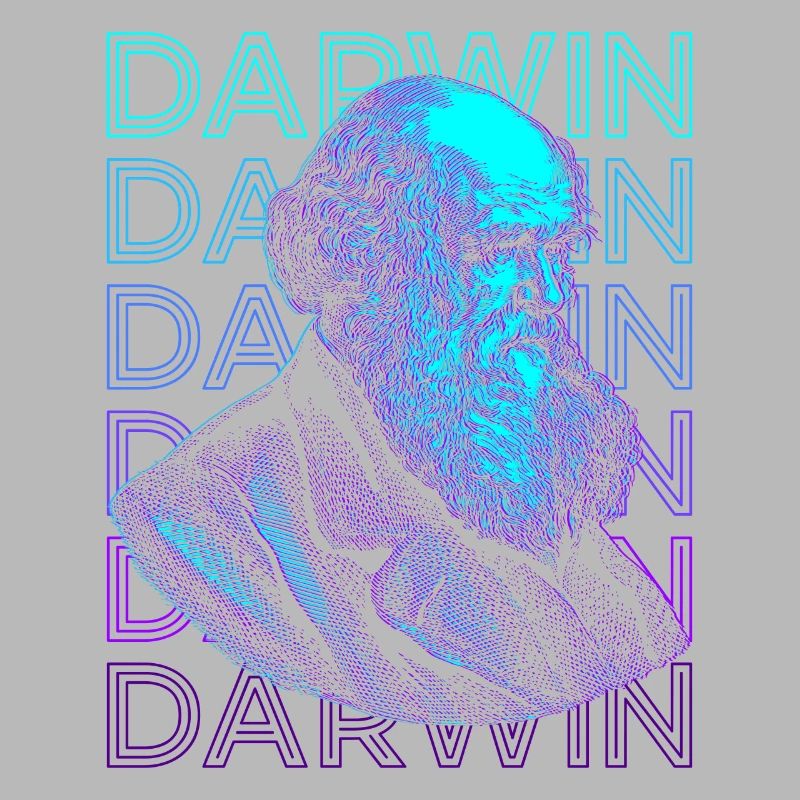 Charles Darwin Evolutionstheorie Retro Geschenk