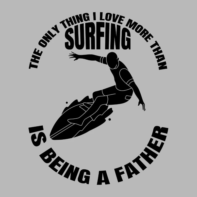 Surfer Father Surfboard Dad Surf Instructor