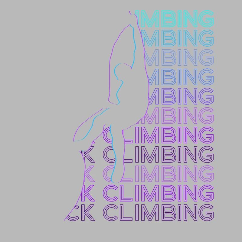Rock Climbing Rock Climber Retro