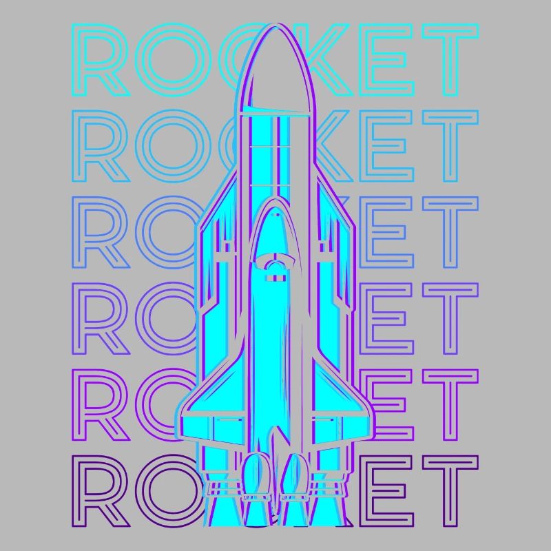 Rocket Spaceship Space Shuttle Retro