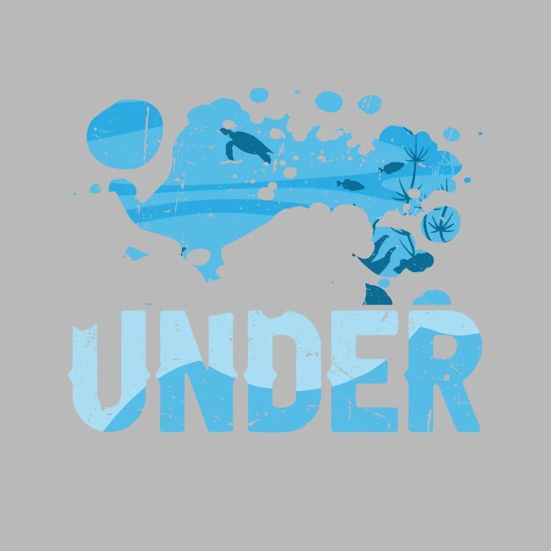 Divers Diving Deep Sea Diving