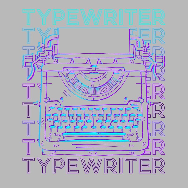 Type de machine à écrire Retro