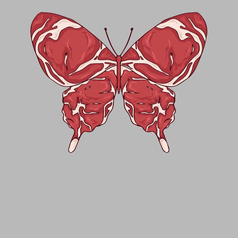 Meatcore Aesthetics Weirdcore Butterfly