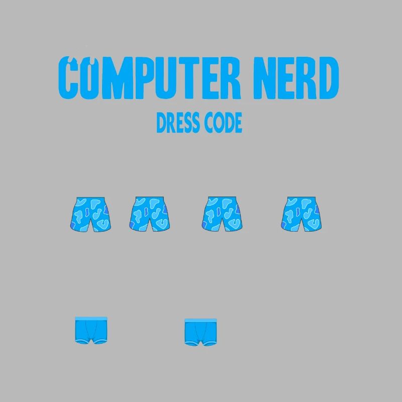 Drôle My Computer Nerd Dress Code T-Shirt