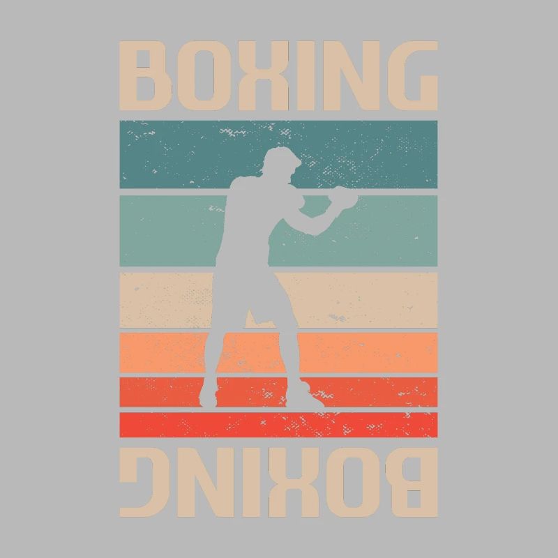 Boxer de boxe classique rétro vintage