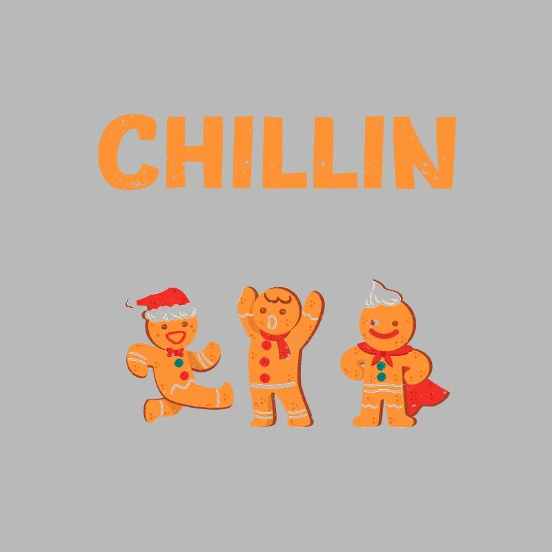 Chillin avec mon para Squad Gingerbread Man Noël