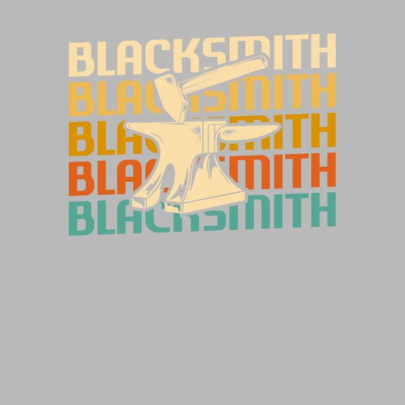 Rétro Vintage Classic Blacksmith Blacksmithing