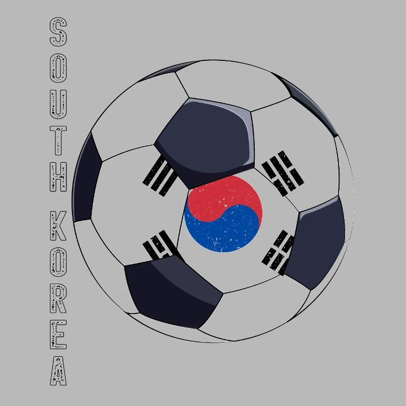 Corée du Sud Soccer Ball Drapeau sud-coréen