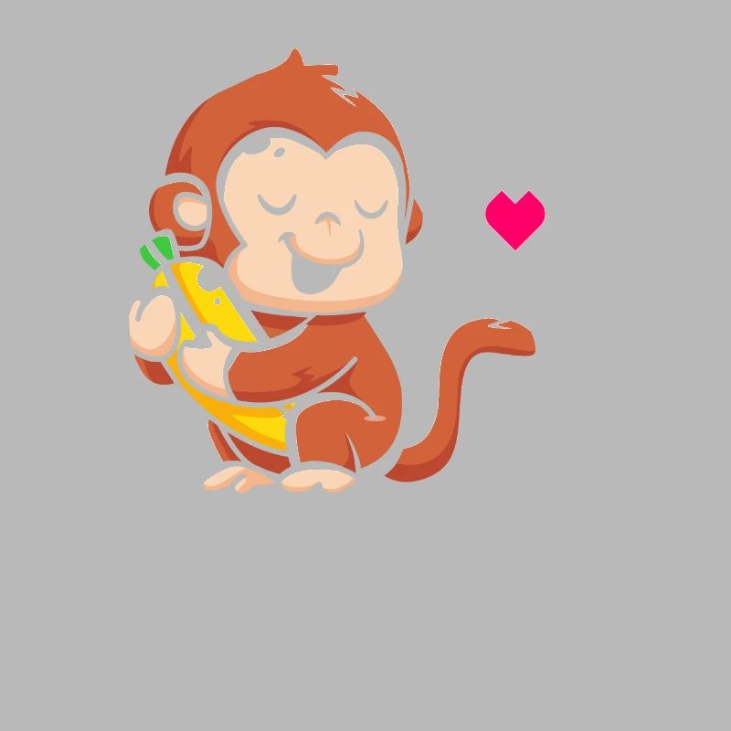 Ich Bin Ein 2-millionen-affe Banane Warmes Herz