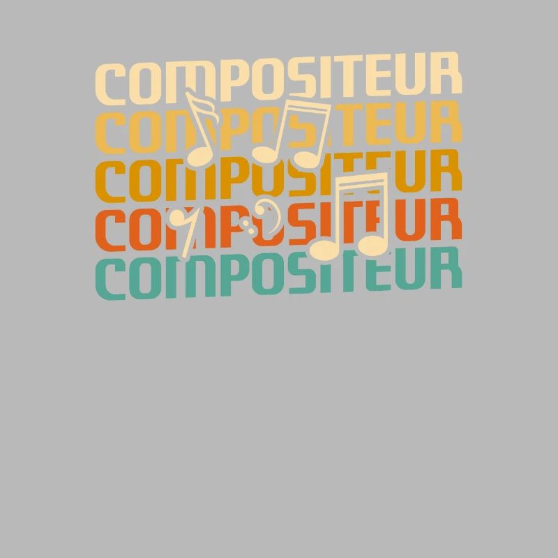 Retro Compositeur Composition Musicale
