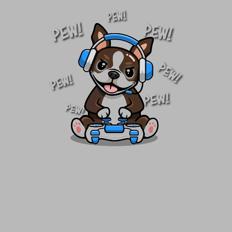 Brown Boston Terrier