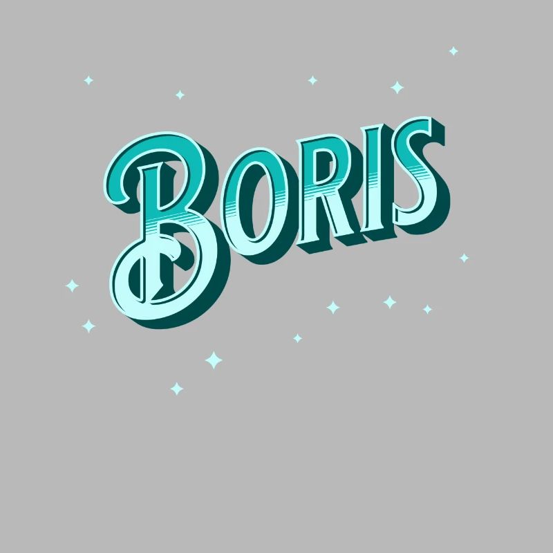 Boris' name personalized