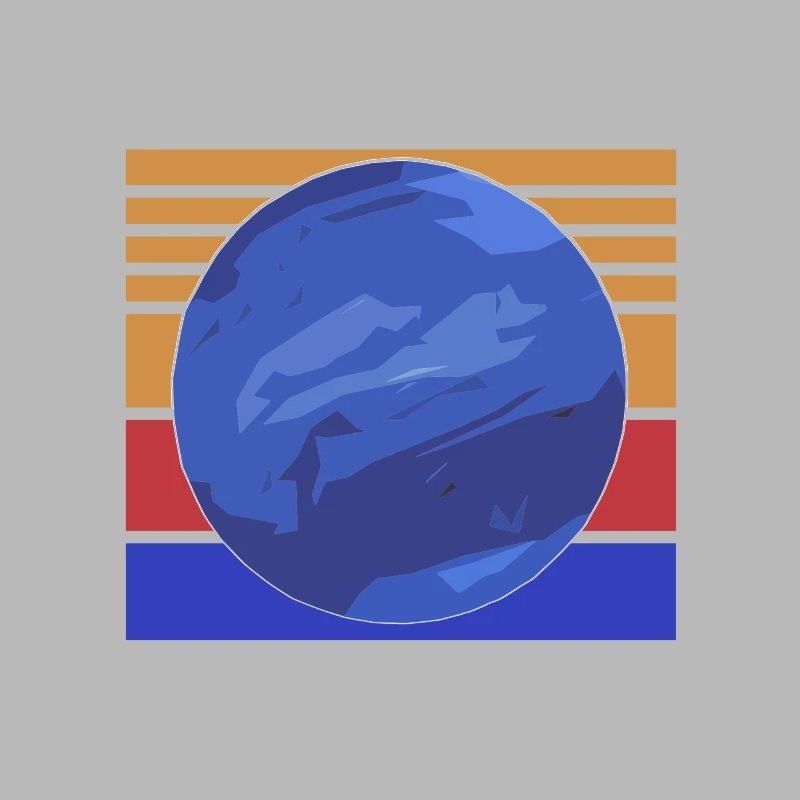 Neptune Is The Answer Retro Funny Solar System