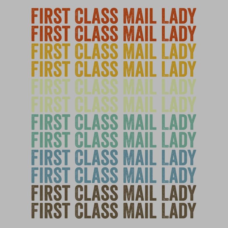 First Class Mail Lady Postangestellte Mail Lady