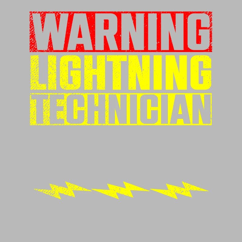 Warning Lightning Technician At Work