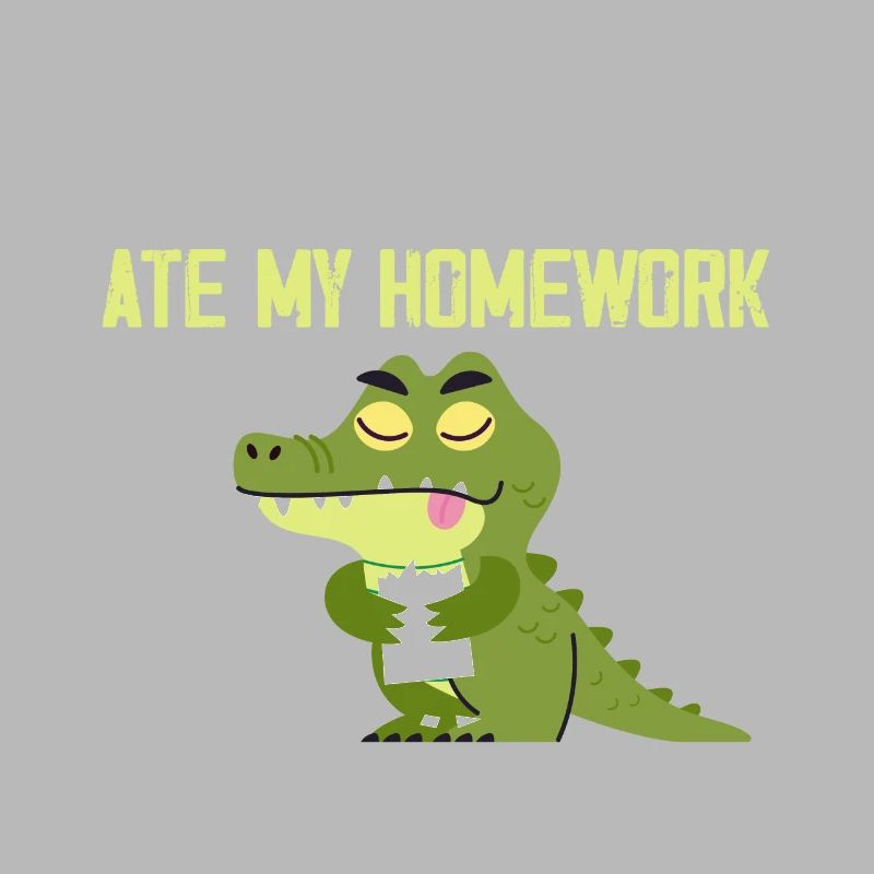 Mon alligator a mangé mes devoirs