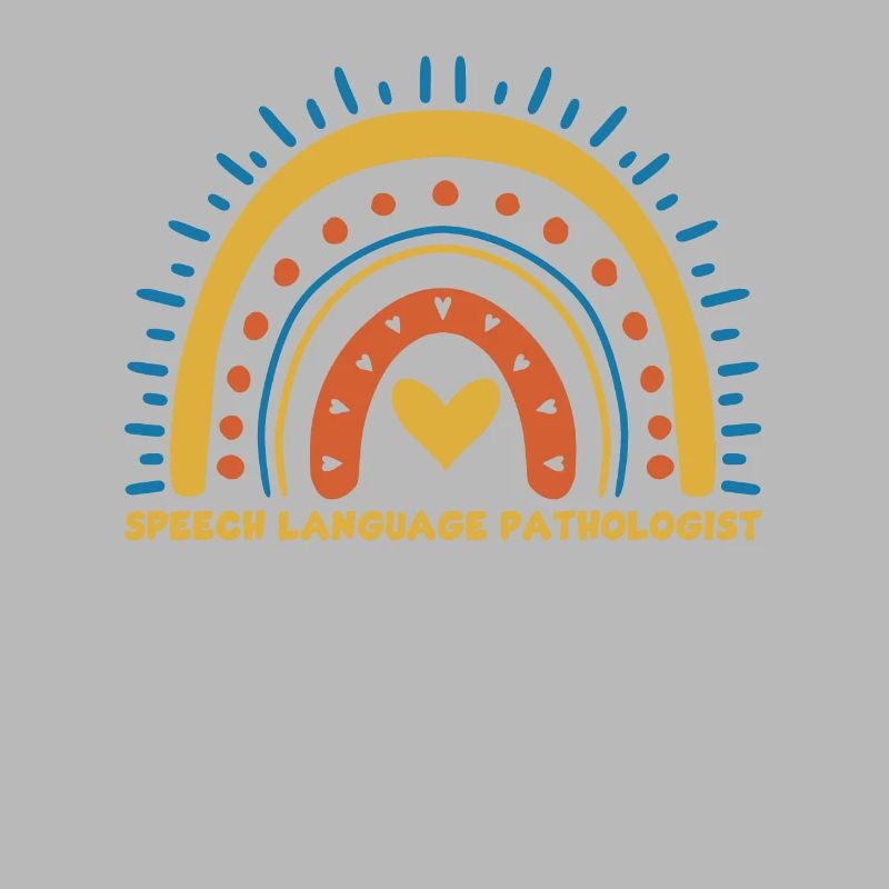 Cute speech pathologist rainbow