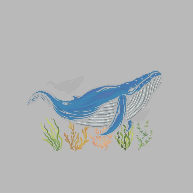 Wal-Design für Wale und Blauwale oder Belugawale