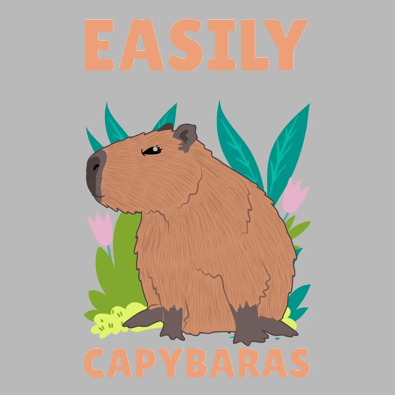 Funny Easily distracted by capybaras