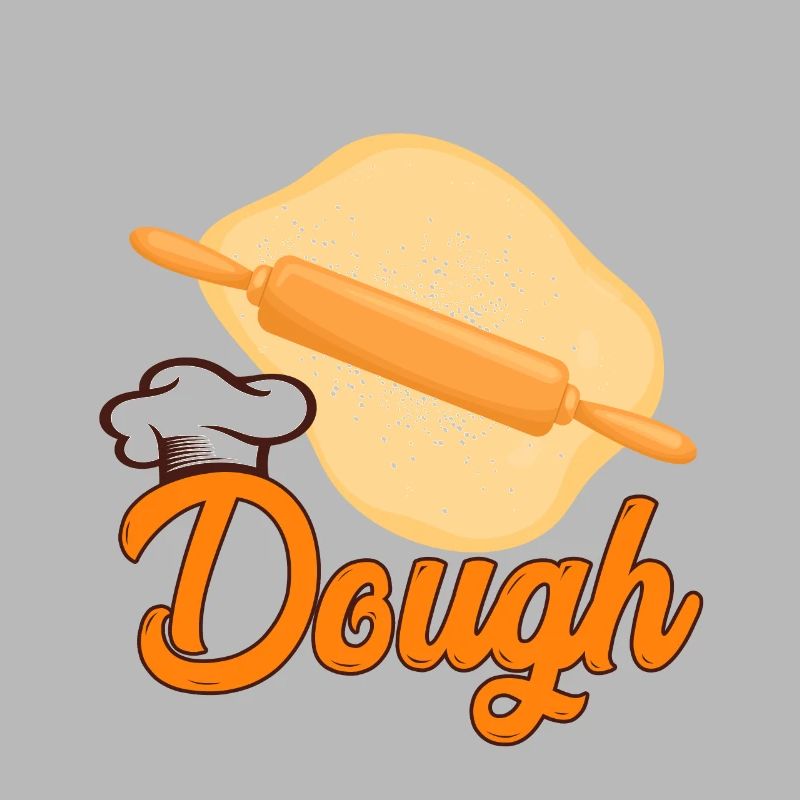 Funny bread baking baker rolling pin
