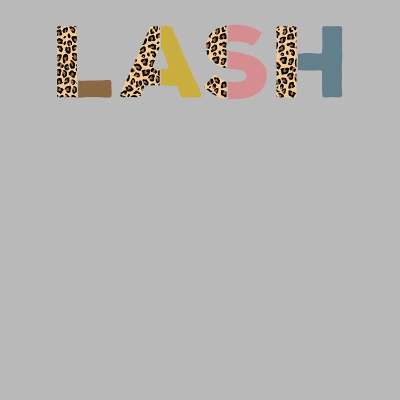 Funny eyelash diva with leopard print