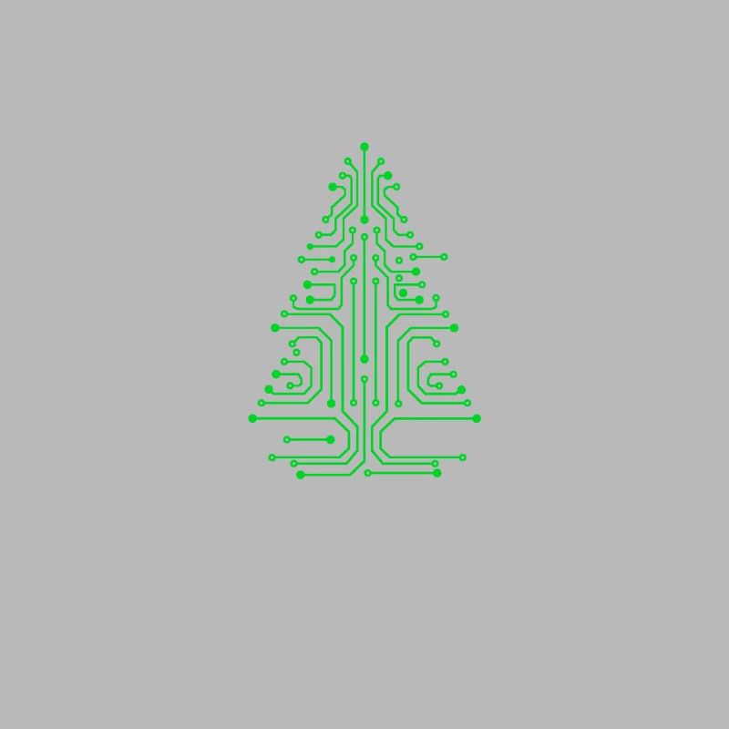 CPU Motherboard Circuit IT Christmas Tree