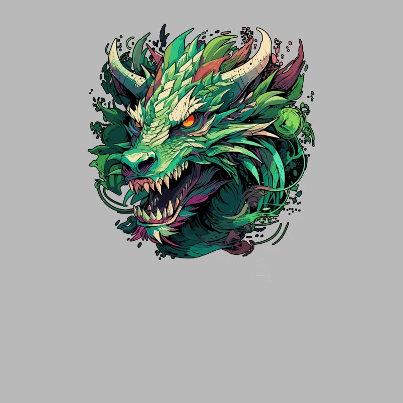 Dragon Kali Linux vert moderne pour les hackers