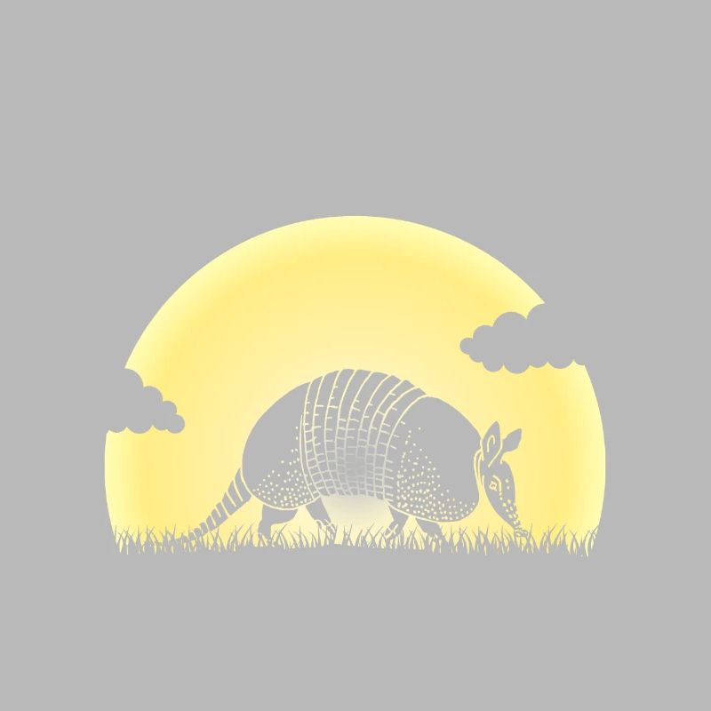 Armadillo, Armadillo, Landscape, Forest, Trees, Sun