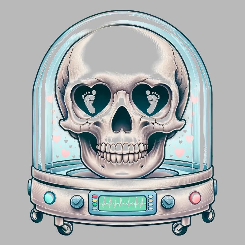 Tiny Miracles Skull Tee NICU Mom's Stärke und