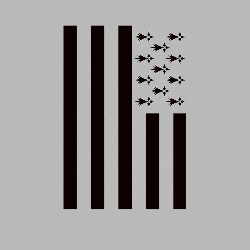 Drapeau de la Bretagne à la vertical cadeau Breton