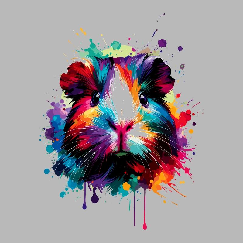 Splash Art coloré cochon d’Inde amant cochons d’Inde
