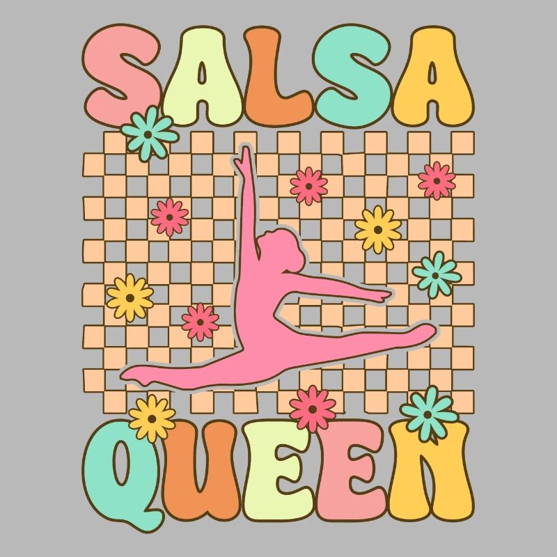 Danseuse de salsa groovy