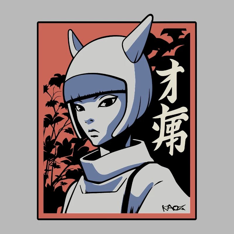 Japan Manga: Edo Katzen Mädchen Samurai Ninja