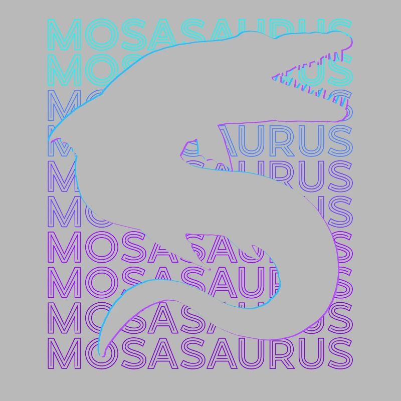 Mosasaurus Dinosaurier Retro