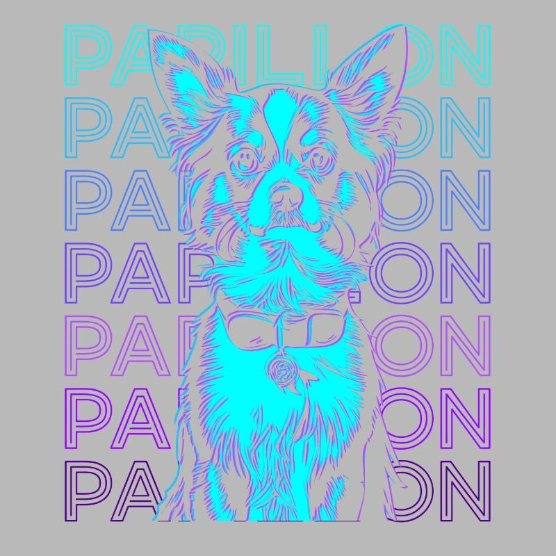Papillon Chien Rétro
