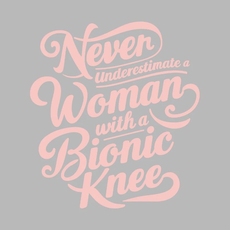 Woman Bionic Knee Replacement Surgery Joint