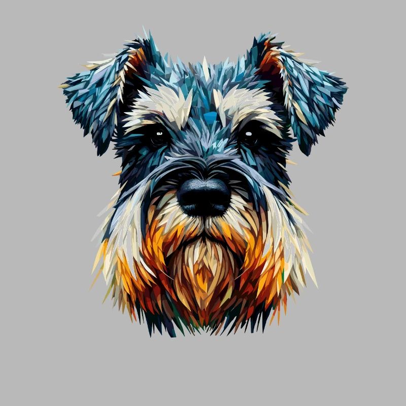 Polygone Art Schnauzer Géant Schnauzers