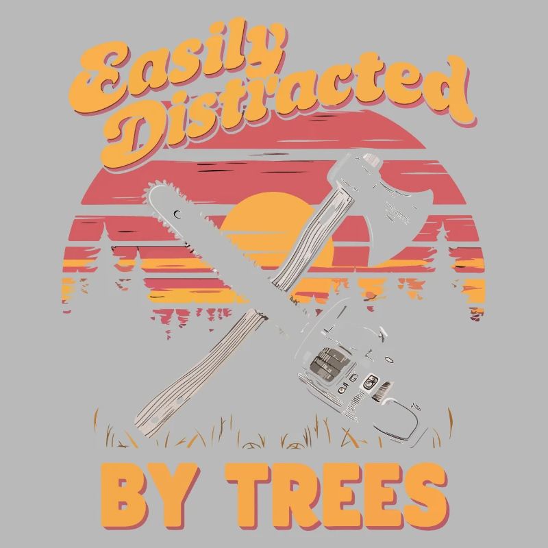 Facilement distrait par les arbres Conception forestière rustique