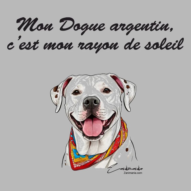 Dogue argentin rayon de soleil
