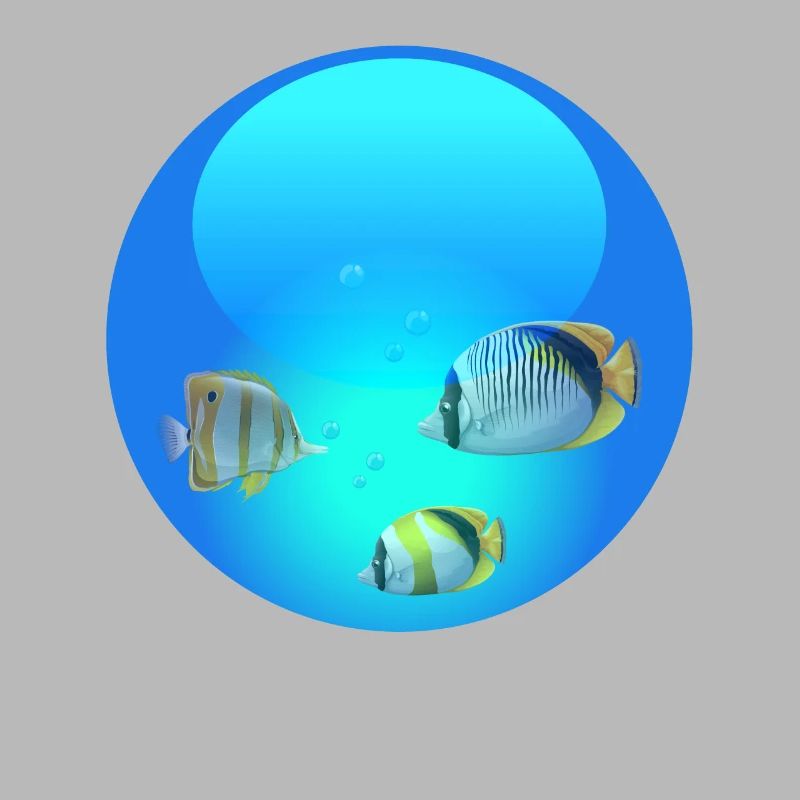 Frutiger Aero Aesthetic Tech Poisson-globe