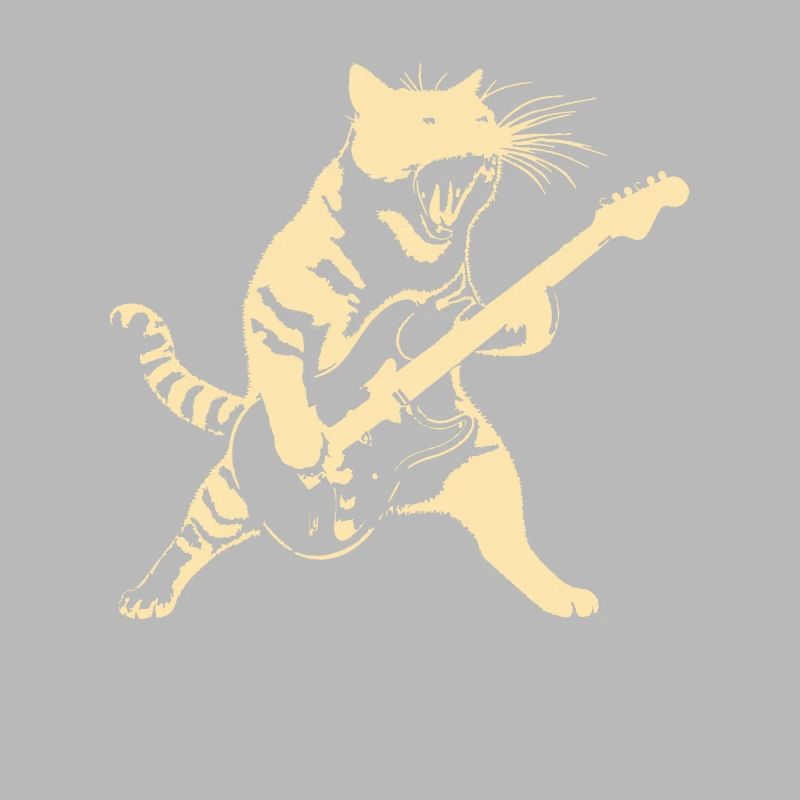 Rockin' Kitty Ein Cooles Design Mit Einer Katze