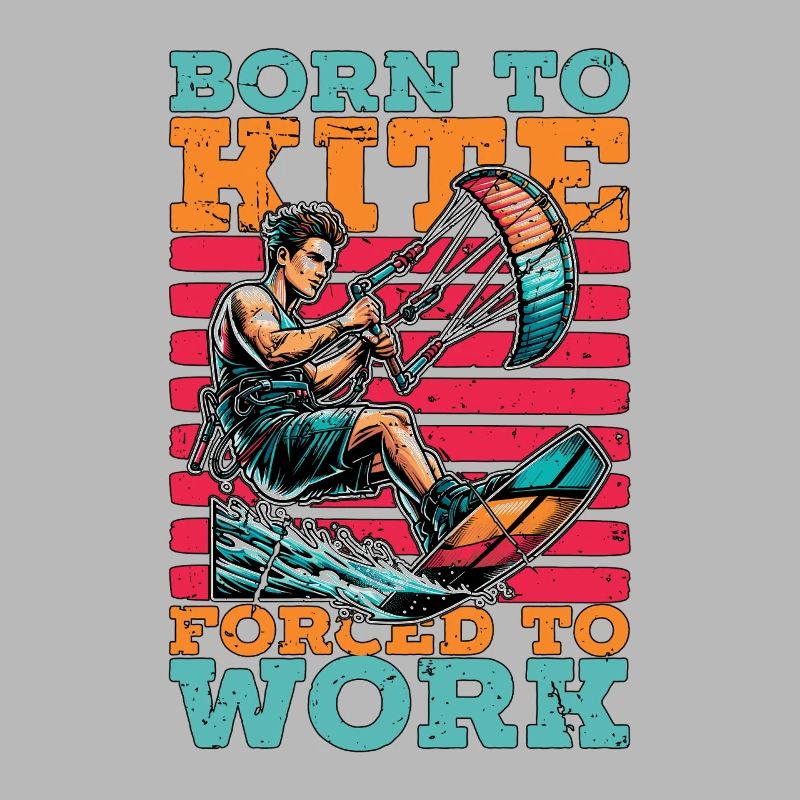 Kitesurf Né Pour Kite Forcé De Travailler Kitesurf