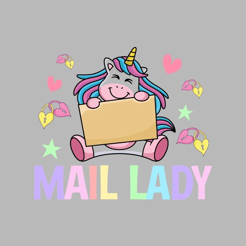 First Class Mail Lady Weiblicher Postbote Arbeiter